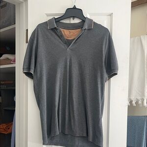 Brunello Cucinelli Dark Gray Polo Shirt